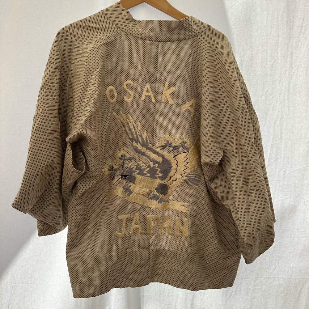 Vintage embroidered OSAKA Japanese kimono